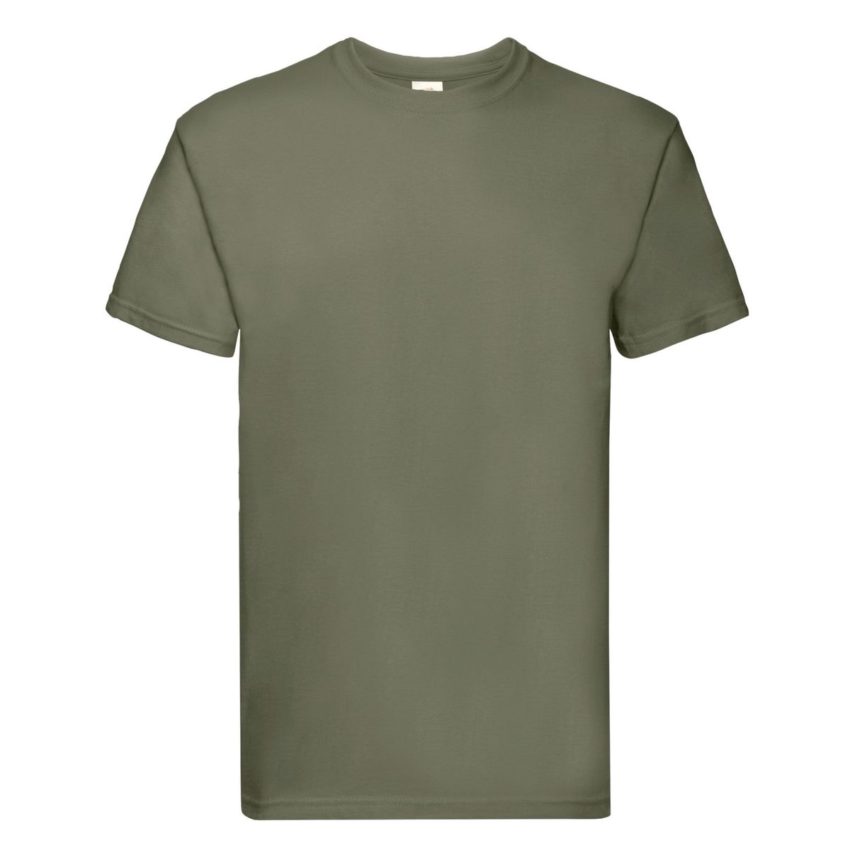 Schweres Baumwoll-T-Shirt mit Rundhalsausschnitt