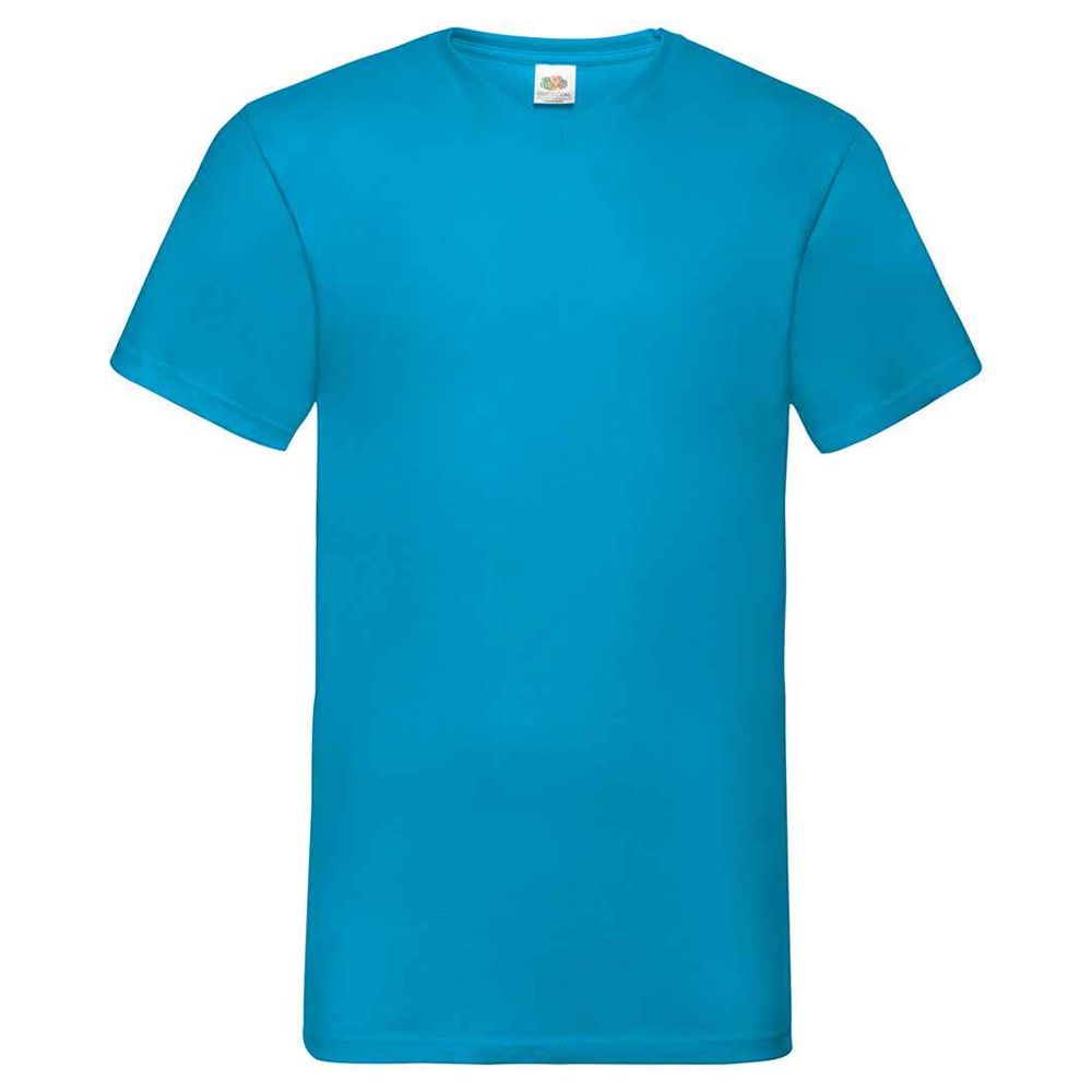 Klassisches Baumwoll-T-Shirt mit V-Ausschnitt