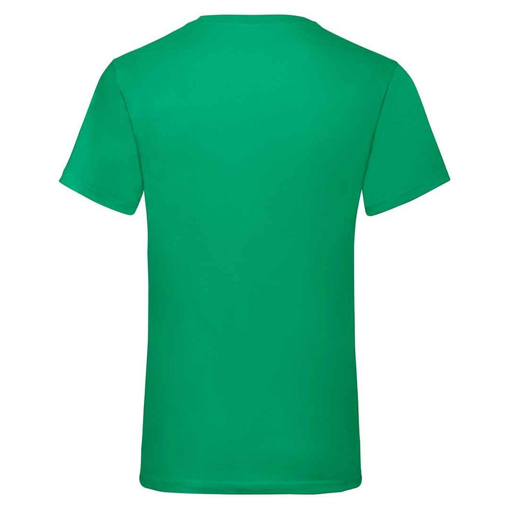 Klassisches V-Ausschnitt Baumwoll-T-Shirt