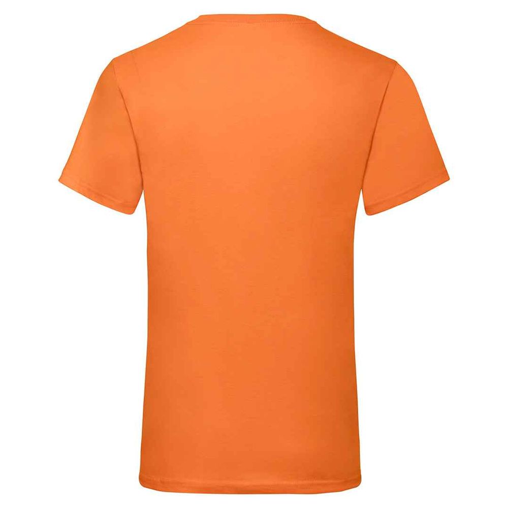Klassisches V-Ausschnitt Baumwoll T-Shirt
