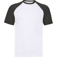Zweifarbiges Raglan-T-Shirt im Baseball-Stil