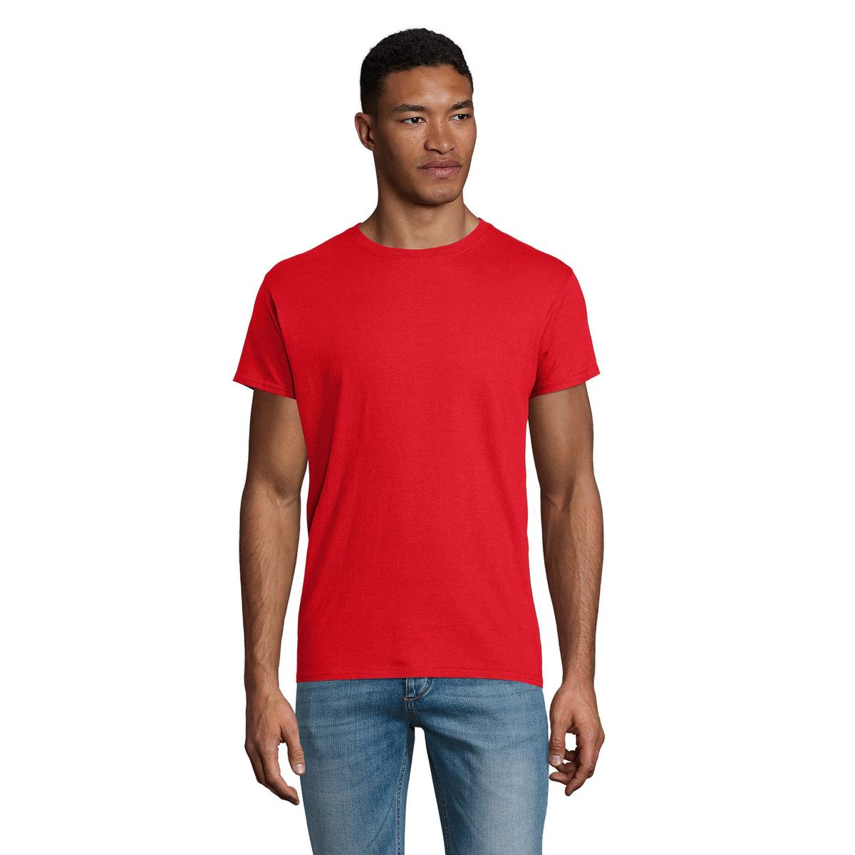 Klassisches Bio-Baumwolle Rundhalsshirt