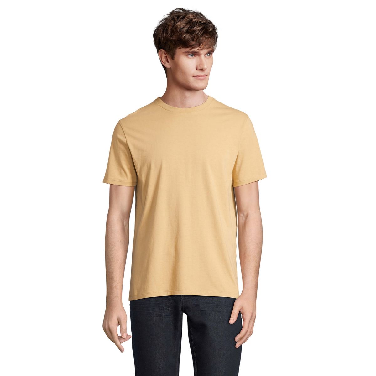 Bio-Baumwoll-T-Shirt mit Rundhalsausschnitt