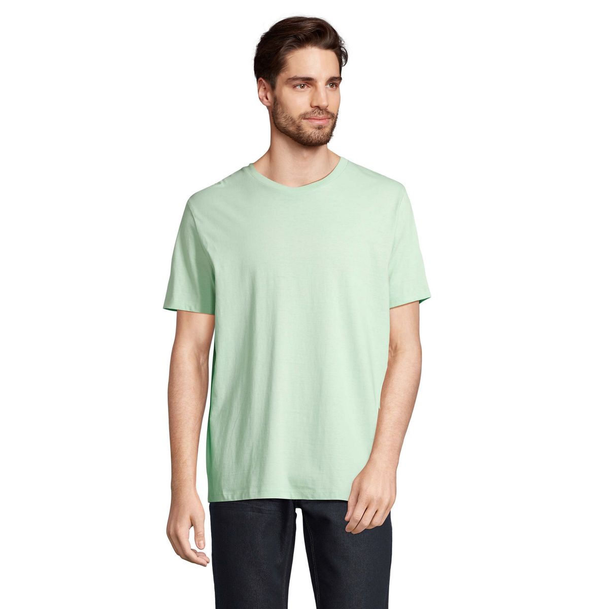 Klassisches Bio-Baumwolle T-Shirt mit Rundhalsausschnitt