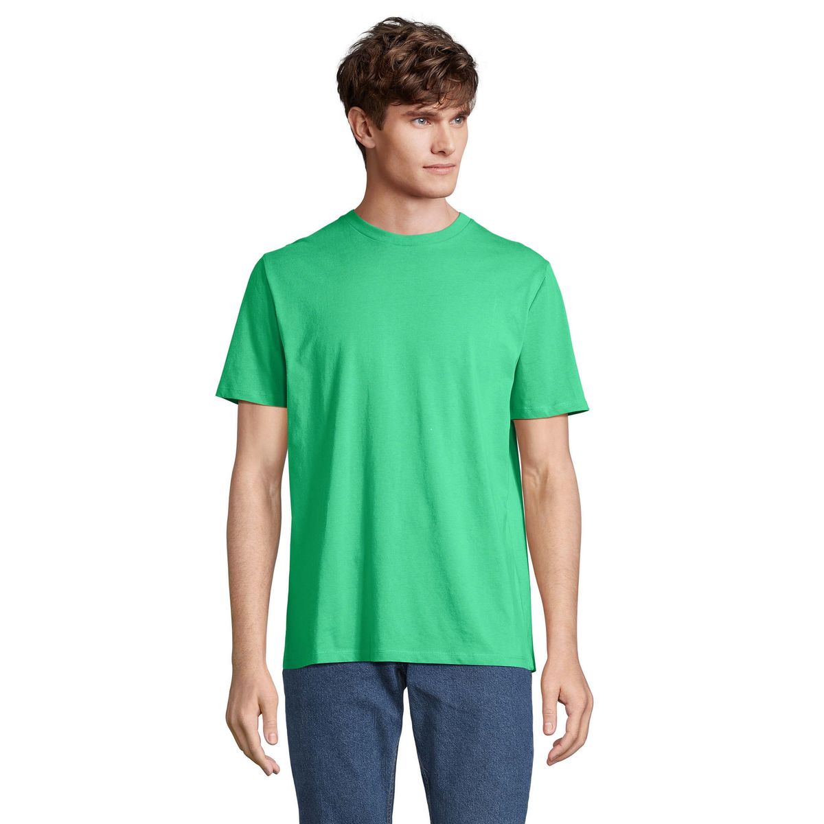 Bio-Baumwoll-T-Shirt mit Rundhalsausschnitt