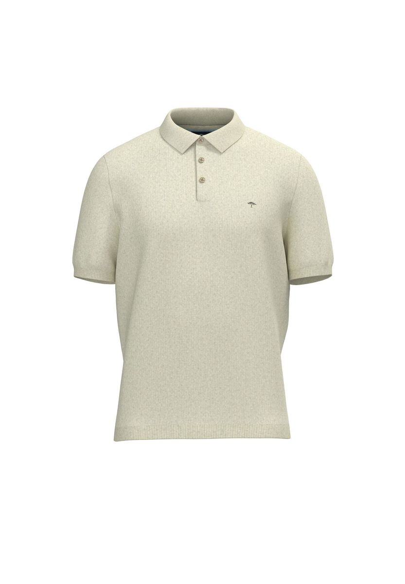 Klassisches Polohemd mit Strickmuster