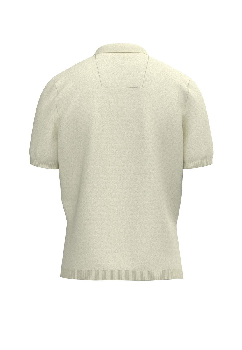 Klassisches Polohemd mit Strickmuster