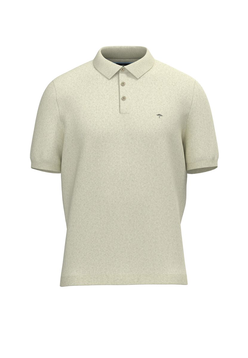 Klassisches Polohemd mit Strickmuster