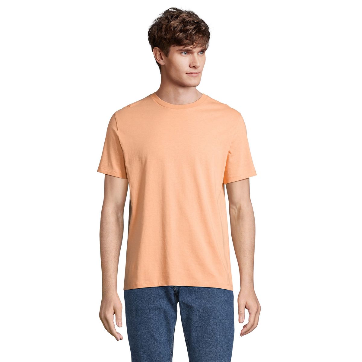 Bio-Baumwolle T-Shirt mit Rundhalsausschnitt