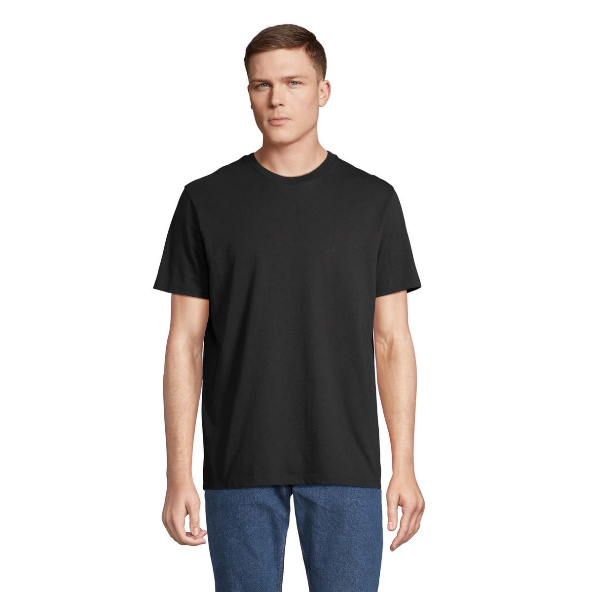 Klassisches Rundhals Bio-Baumwolle Shirt