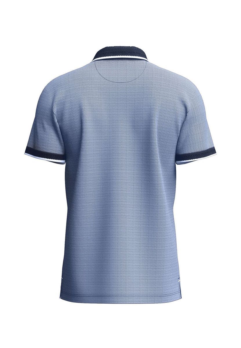 Piqué Baumwoll-Poloshirt mit Struktur