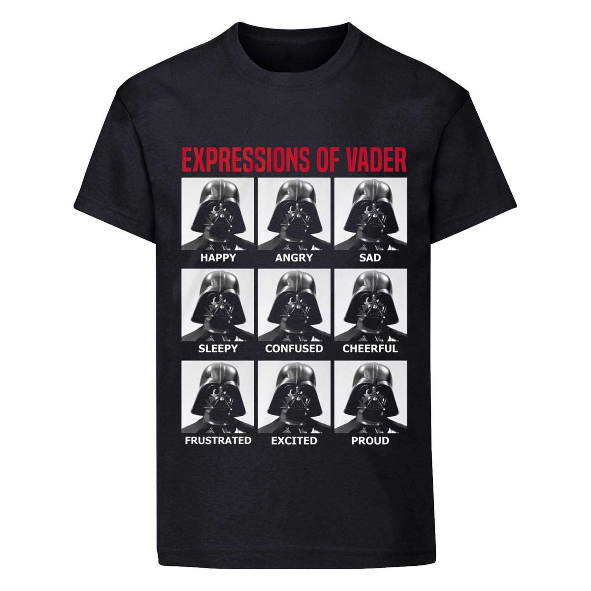 Grafik-T-Shirt mit Vader-Ausdrücken