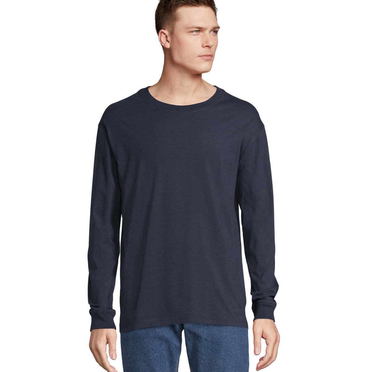 Schweres Langarmshirt aus Bio-Baumwolle