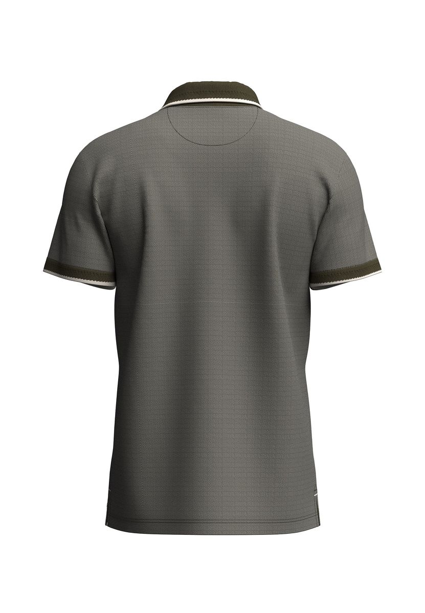 Strukturiertes Piqué-Poloshirt aus Baumwolle
