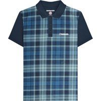Poloshirt mit karierter Vorderseite