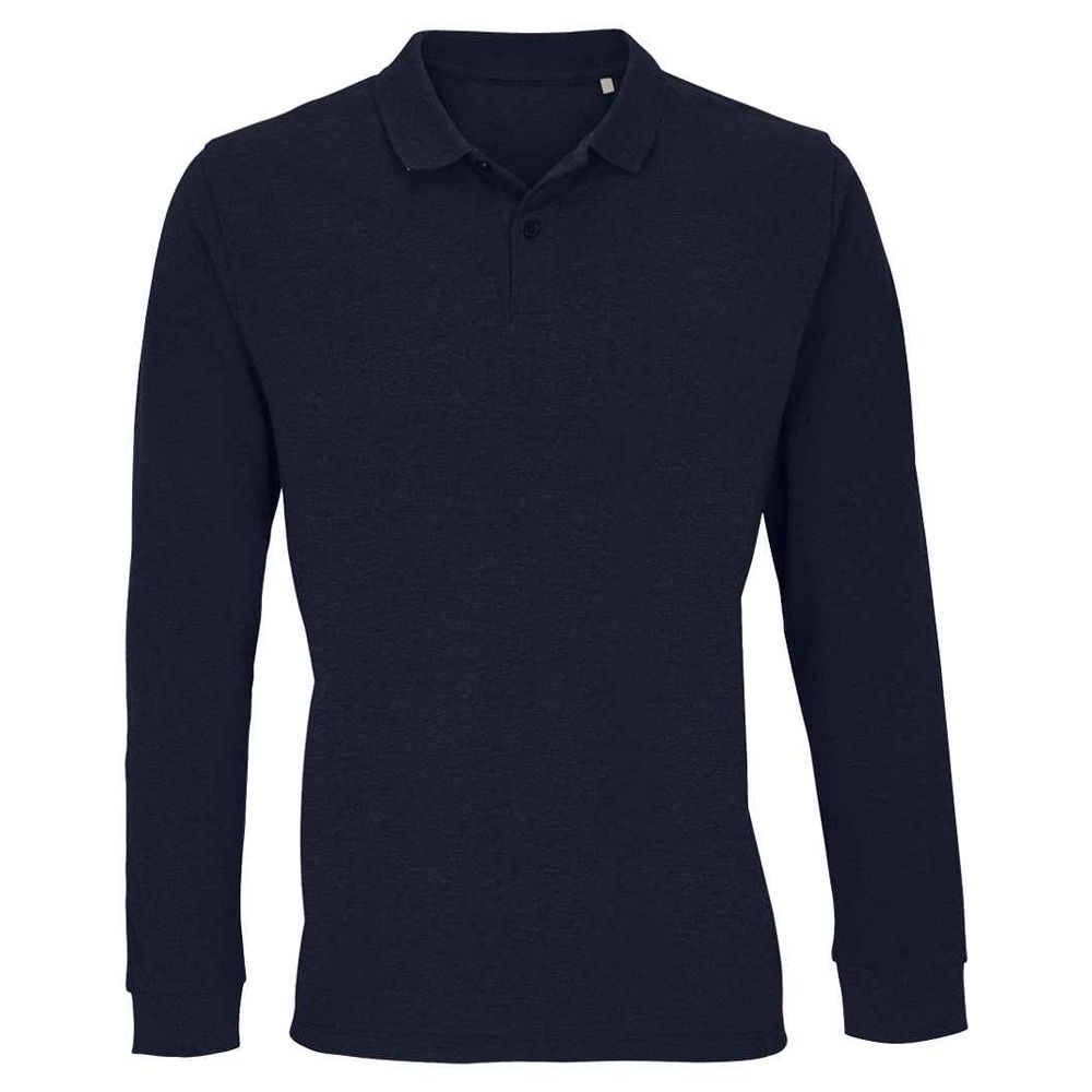 Planet Langarm-Poloshirt aus Bio-Baumwolle