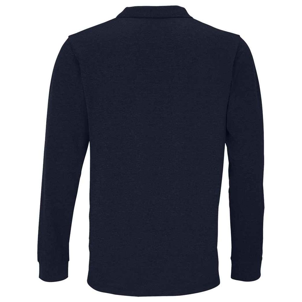 Planet Langarm-Poloshirt aus Bio-Baumwolle