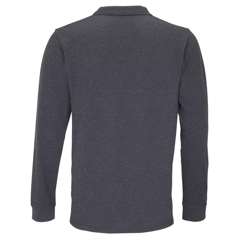 Klassisches langärmliges Piqué-Poloshirt