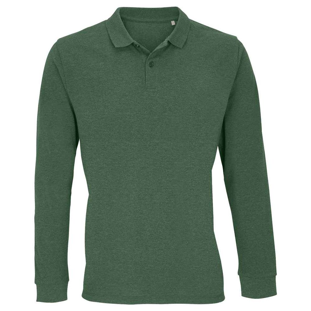 Klassisches langärmeliges Piqué-Poloshirt