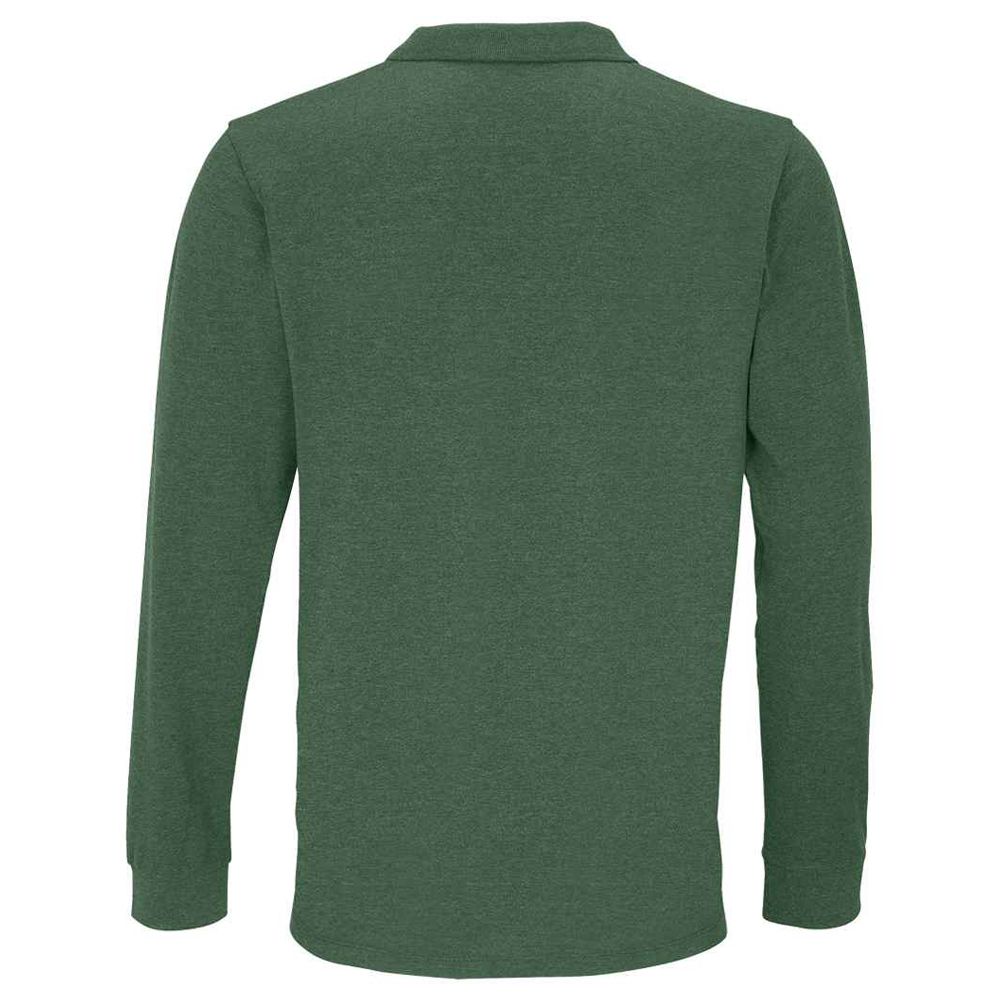 Klassisches langärmeliges Piqué-Poloshirt
