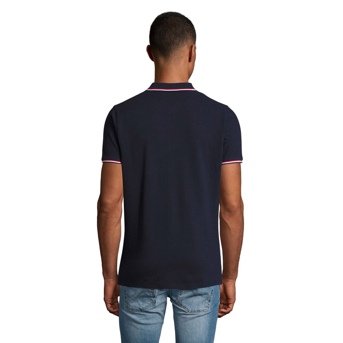 Prestige Piqué-Polo mit Kontraststreifen