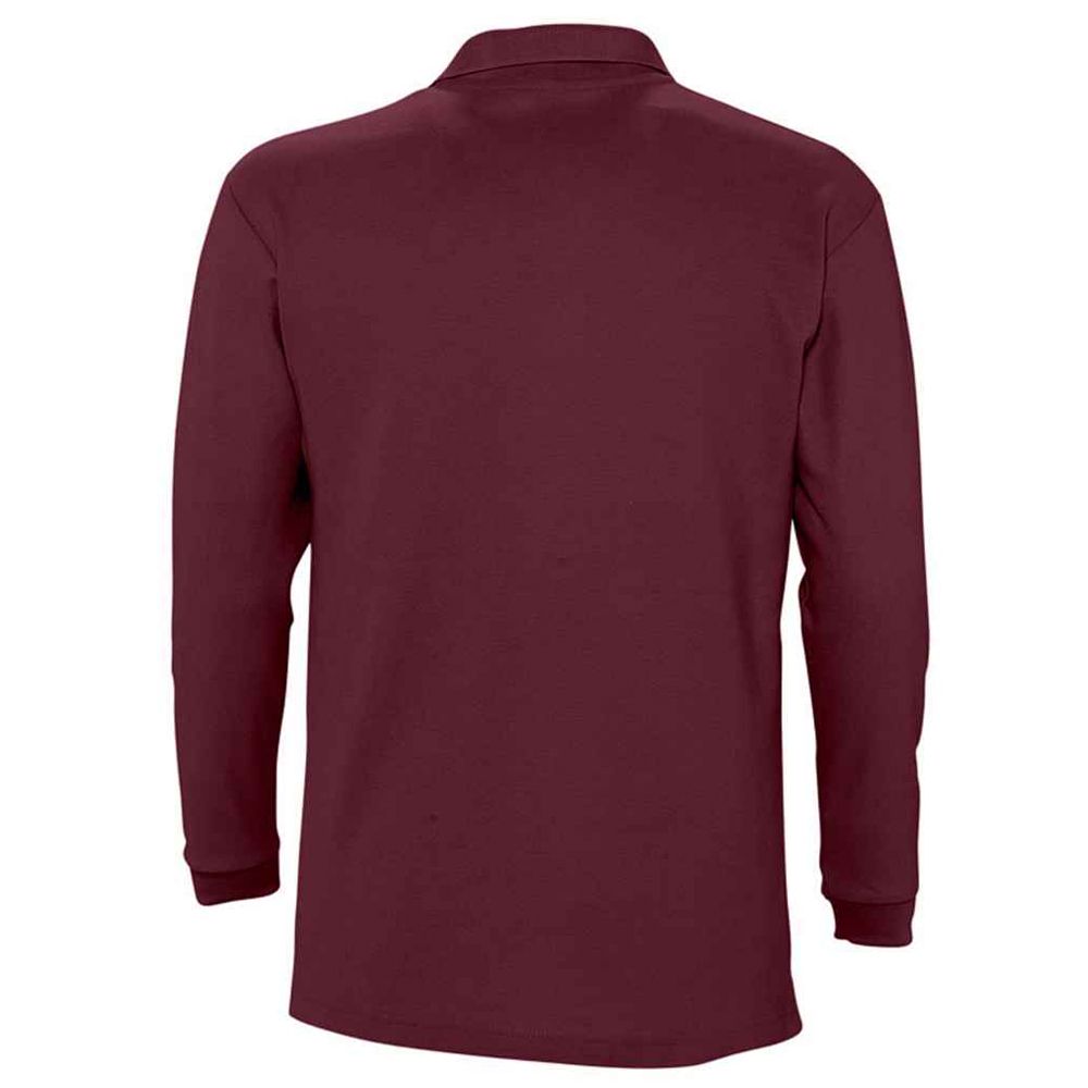 Klassisches langärmliges Piqué-Poloshirt