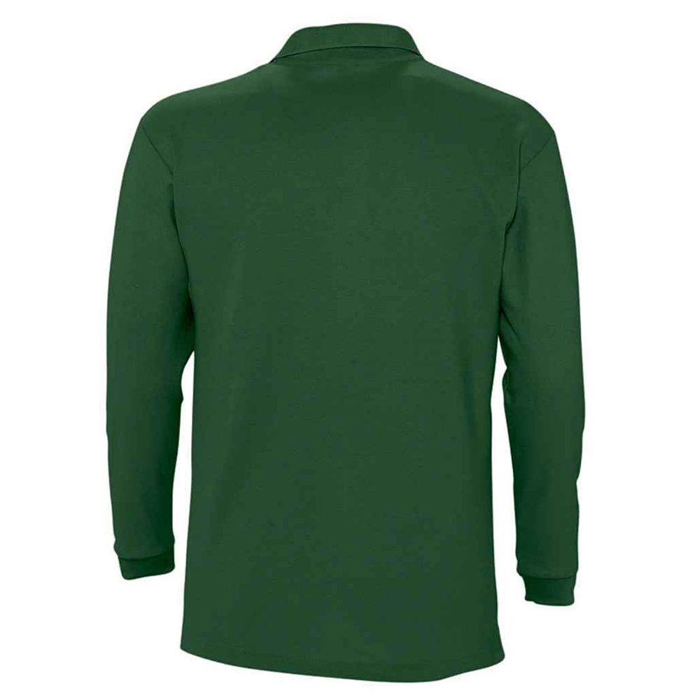 Klassisches langärmliges Piqué-Poloshirt