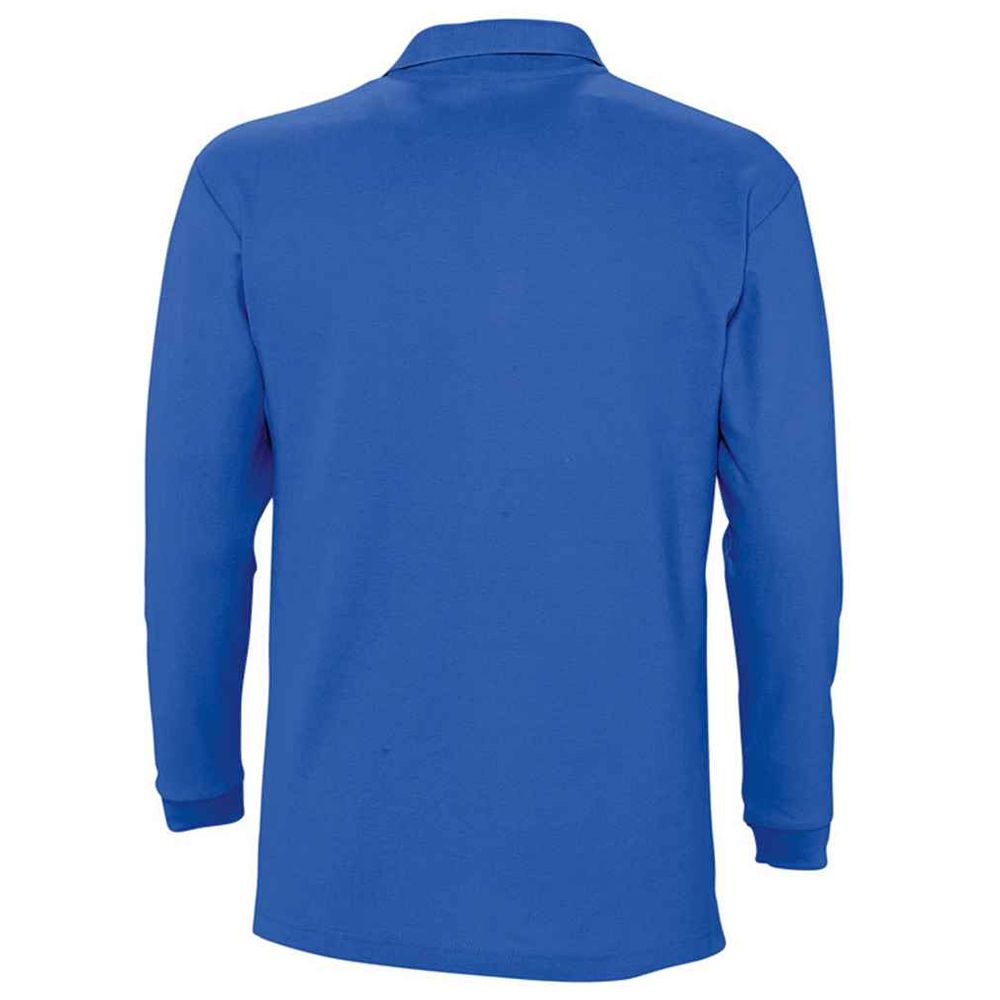 Klassisches Langarm-Piqué-Poloshirt