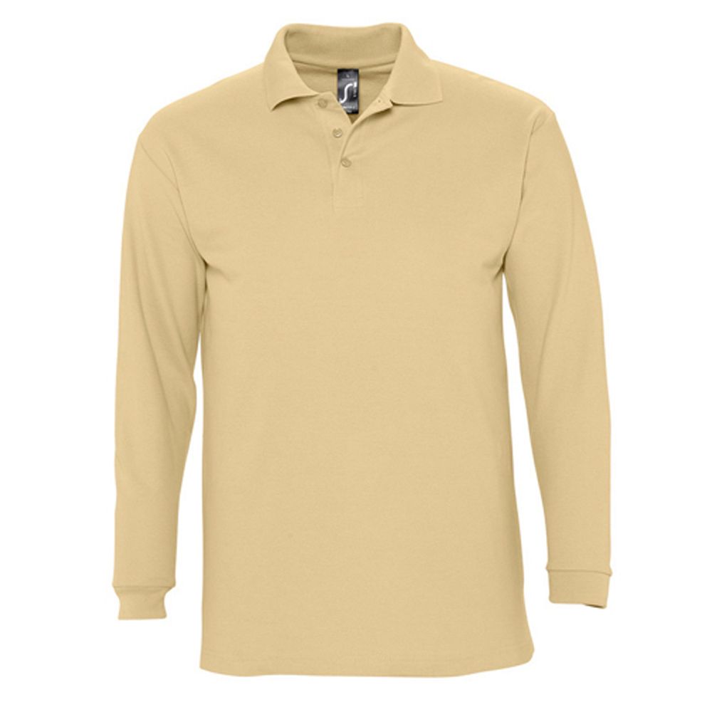 Klassisches Langarm-Piqué-Poloshirt