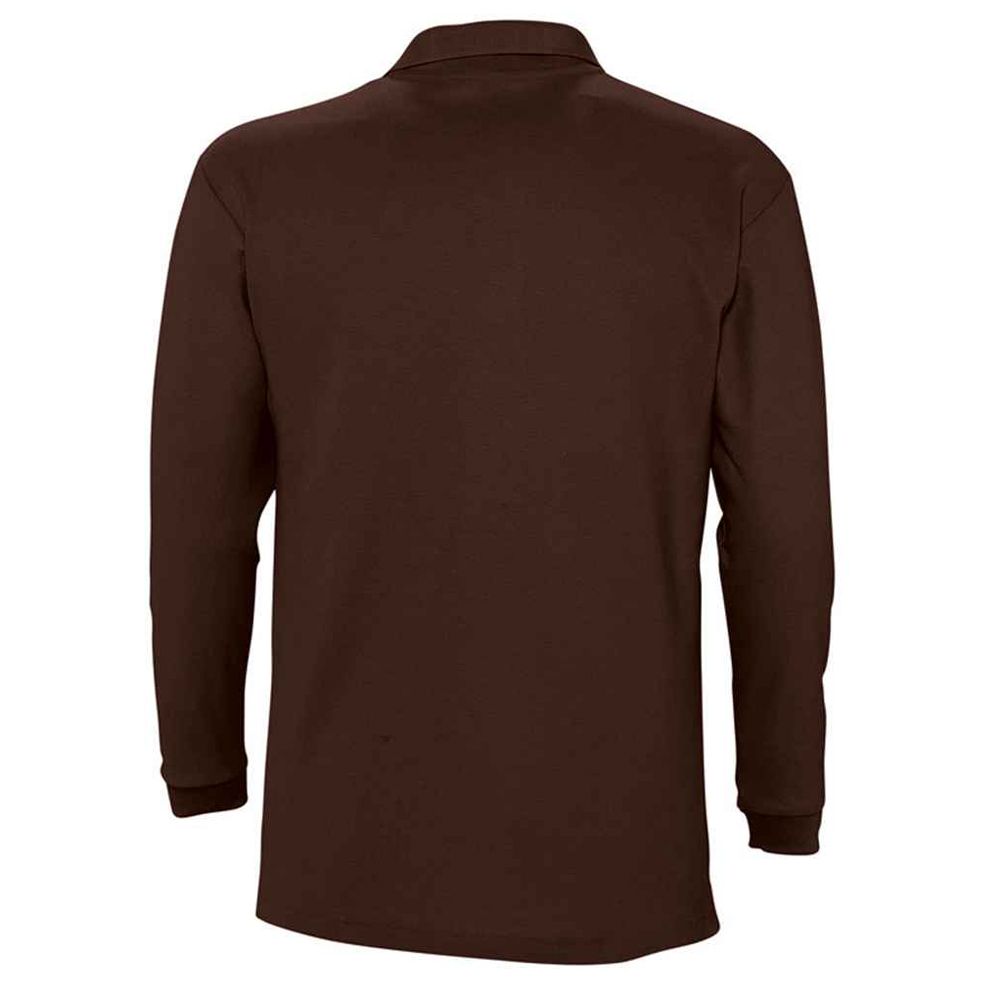Klassisches Langarm-Piqué-Poloshirt