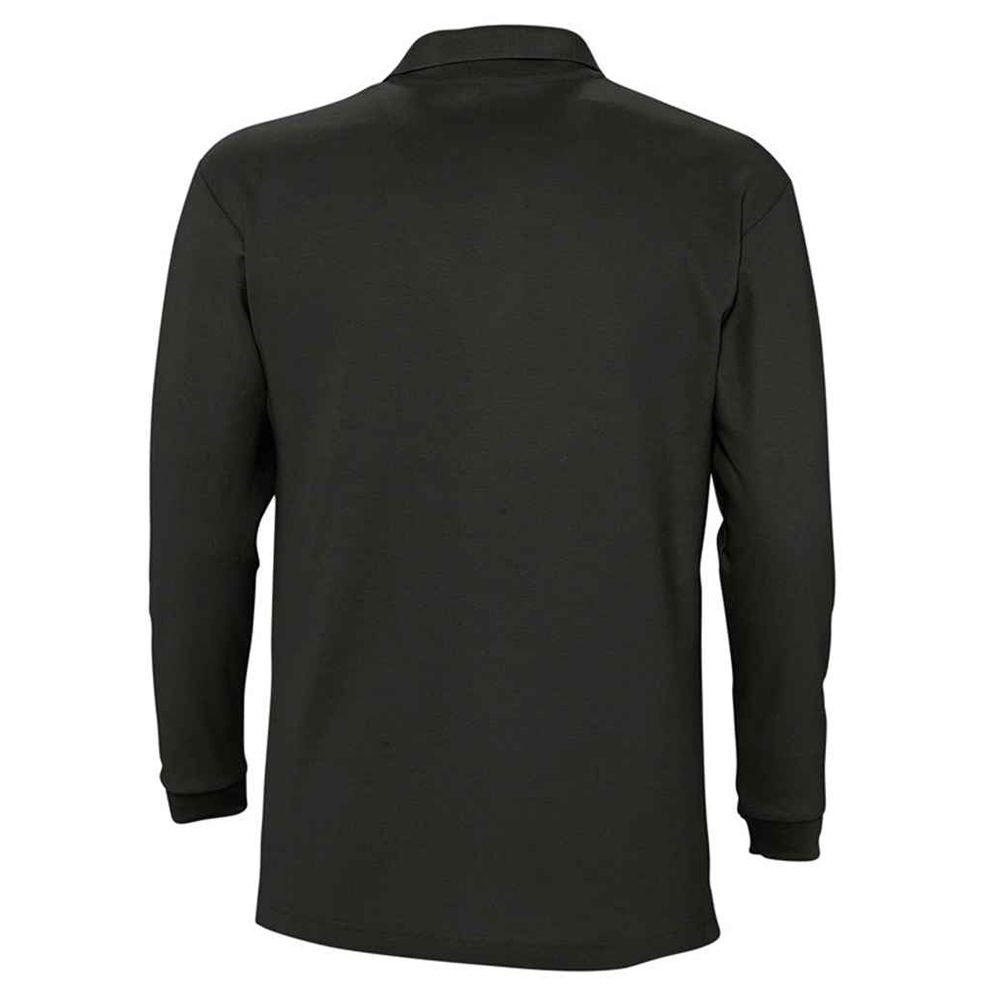 Langarm-Poloshirt aus Baumwoll-Piqué