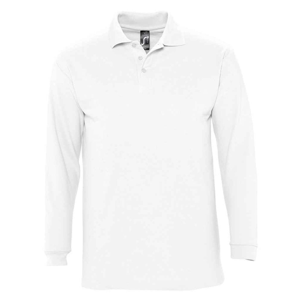 Langarm-Poloshirt aus Baumwoll-Piqué