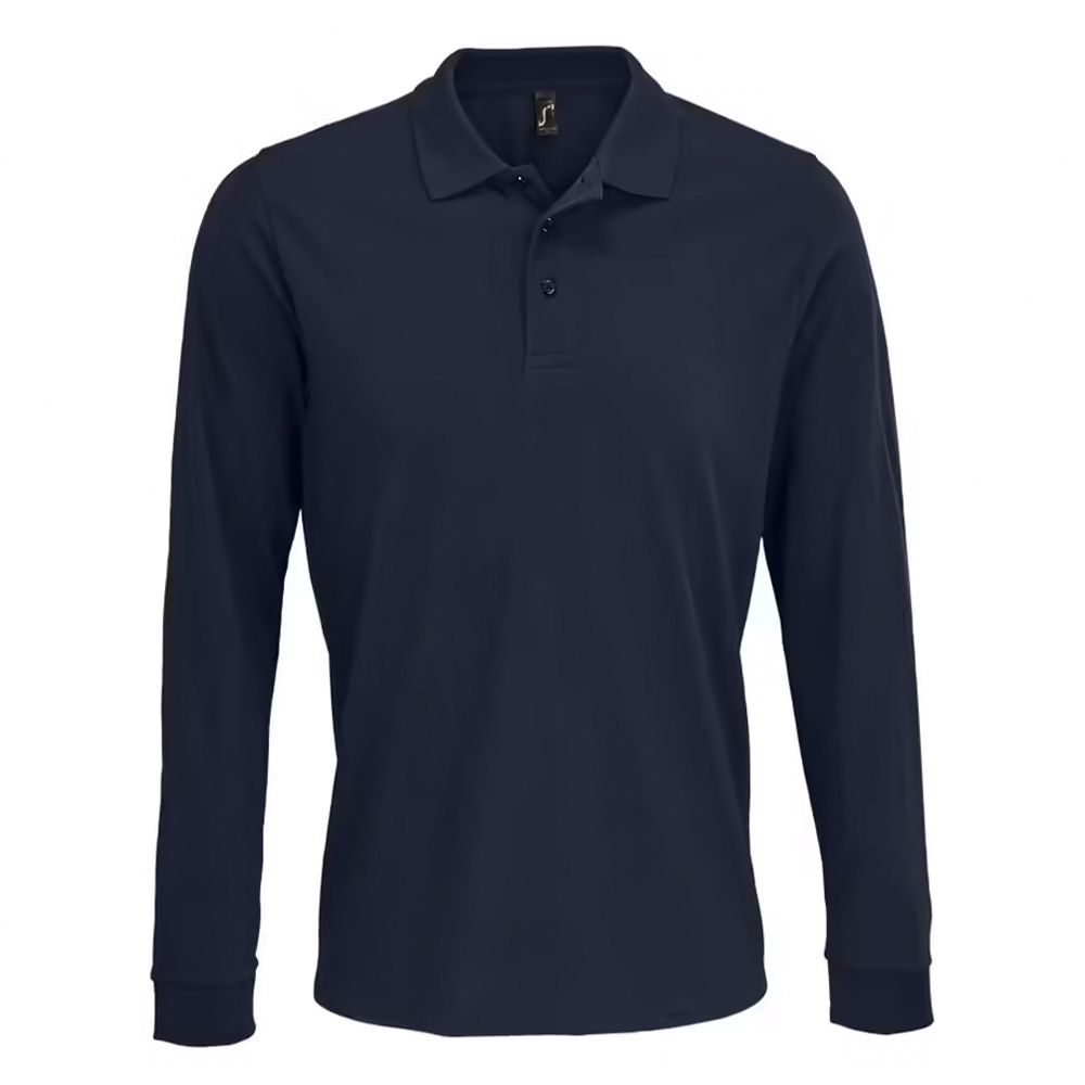 Langärmliges Piqué-Poloshirt