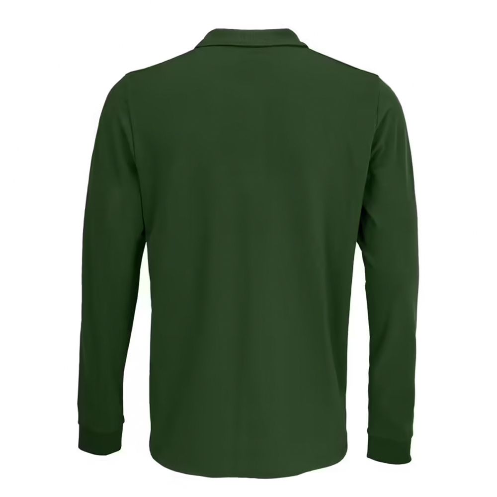 Klassisches Langarm-Piqué-Poloshirt