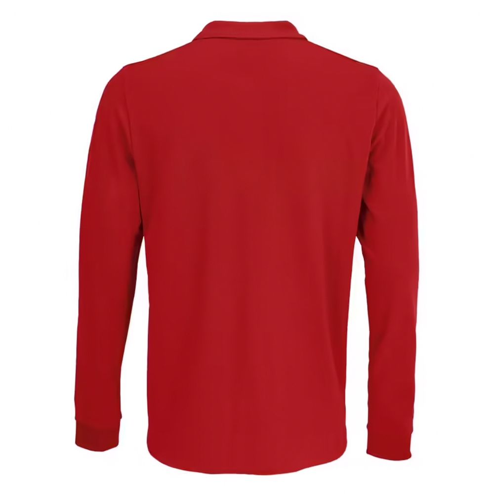 Klassisches langärmliges Piqué-Poloshirt
