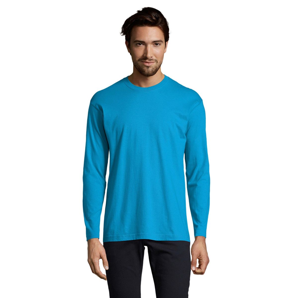 Klassisches Langarmshirt in regulärer Passform