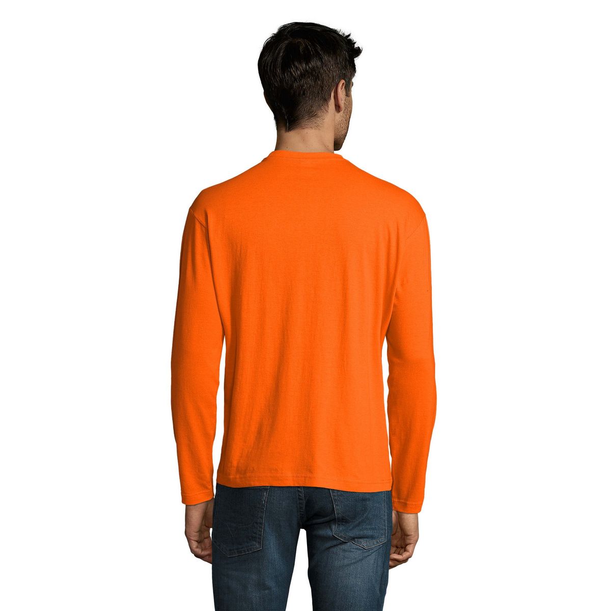 Klassisches Langarm-T-Shirt aus Baumwolle