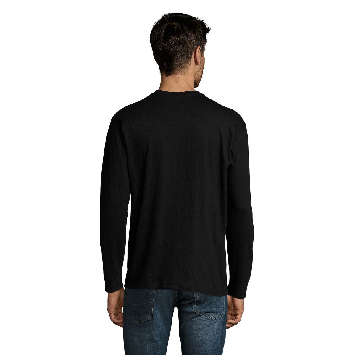 Klassisches Langarm-T-Shirt aus Baumwolle