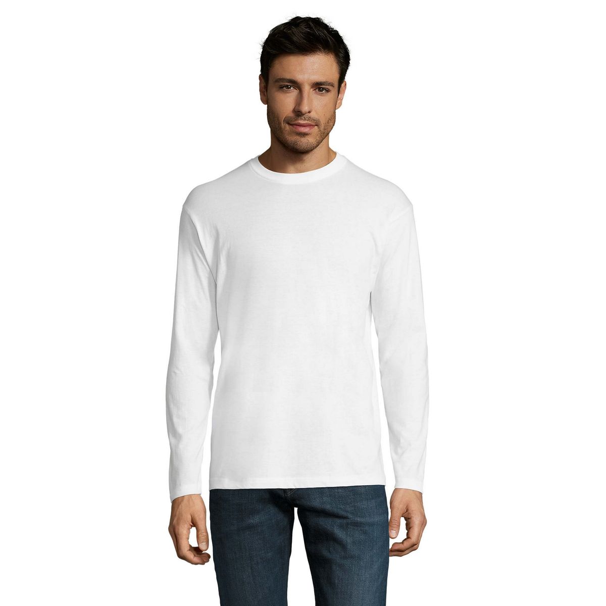 Klassisches Langarmshirt aus Baumwolle