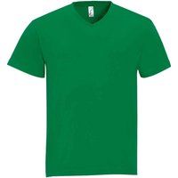 Klassisches Baumwoll-T-Shirt mit V-Ausschnitt