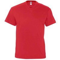 Klassisches V-Ausschnitt Baumwoll-T-Shirt