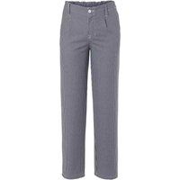 Karierte Twill-Hose mit geradem Bein
