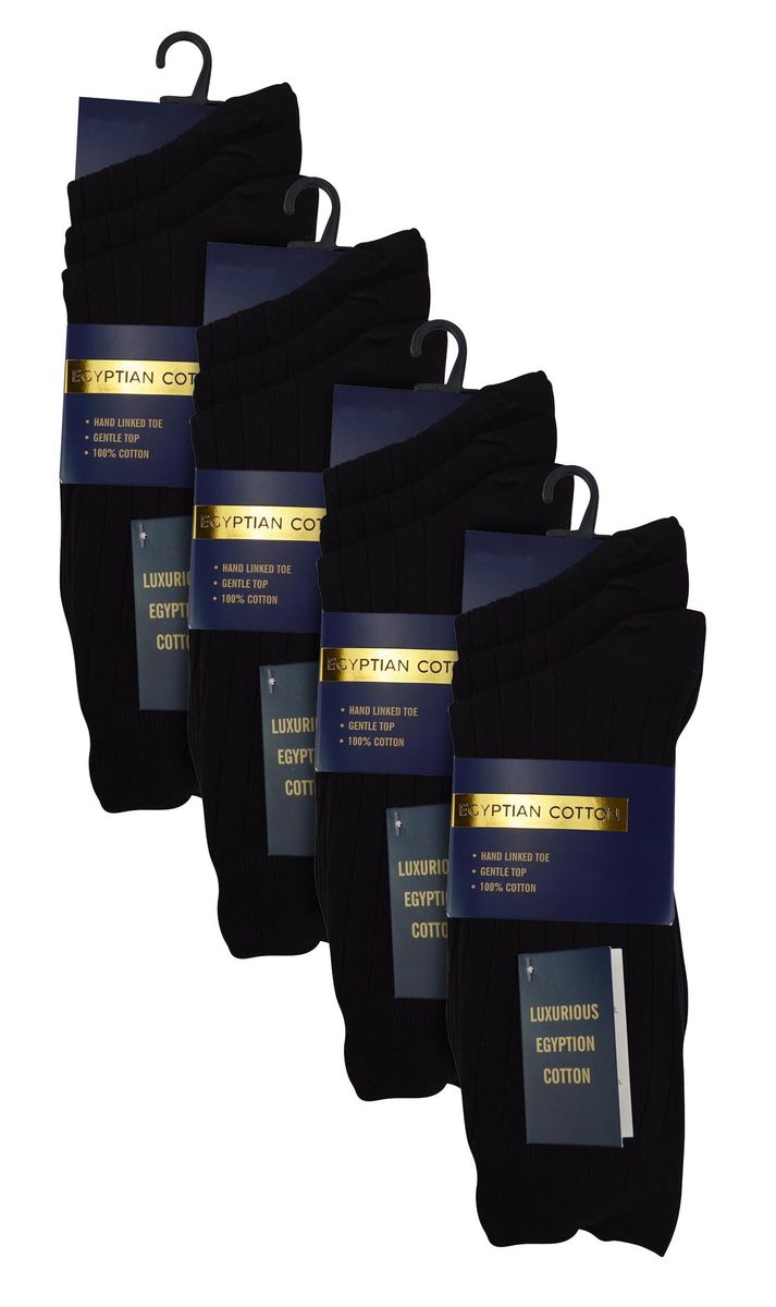 Feingerippte Socken aus ägyptischer Baumwolle