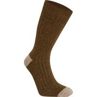 Gerippte Wandersocken in Melange-Optik