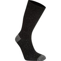 Gesprenkelte Rippstrick-Wandersocken