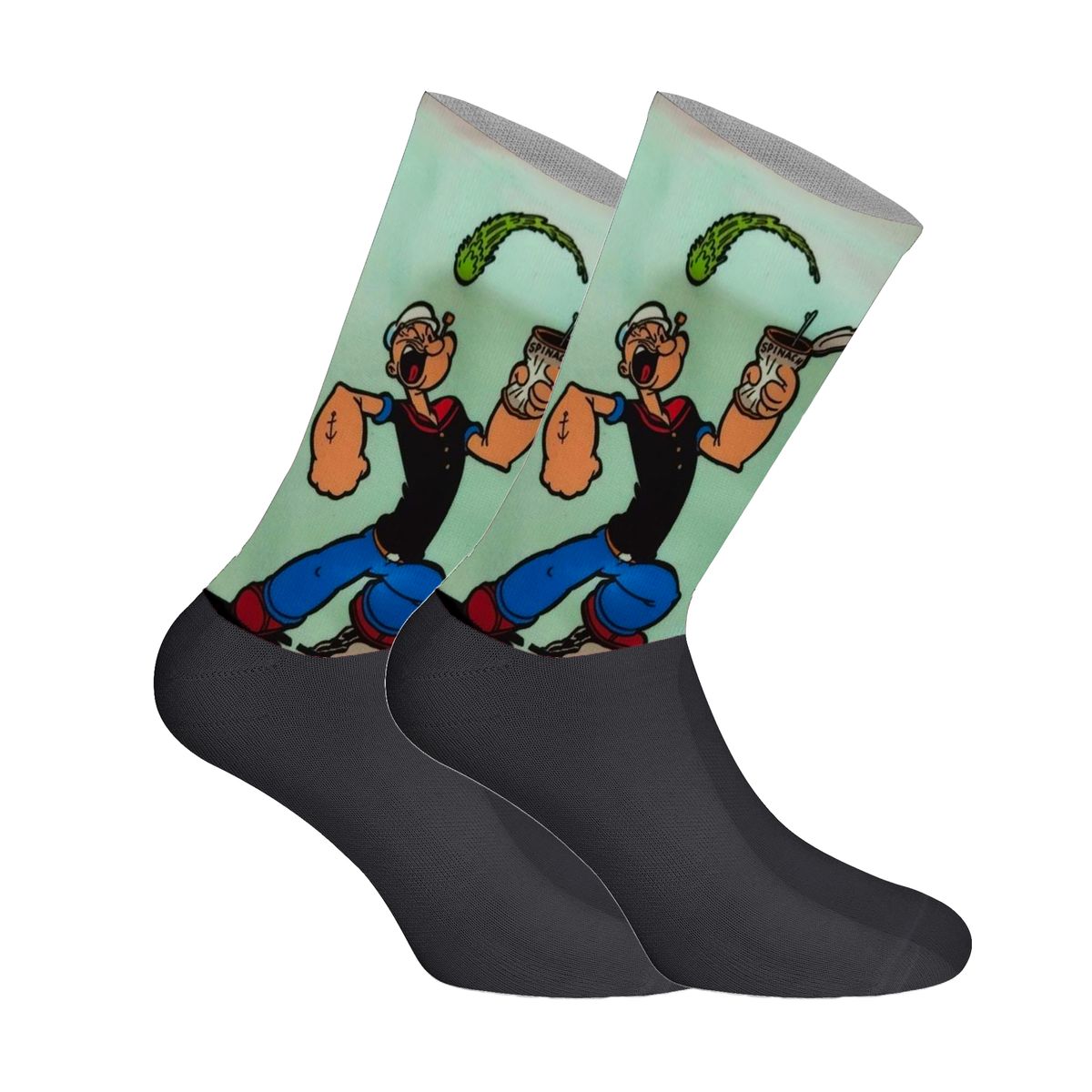 Crew-Socken mit Comic-Figuren-Druck