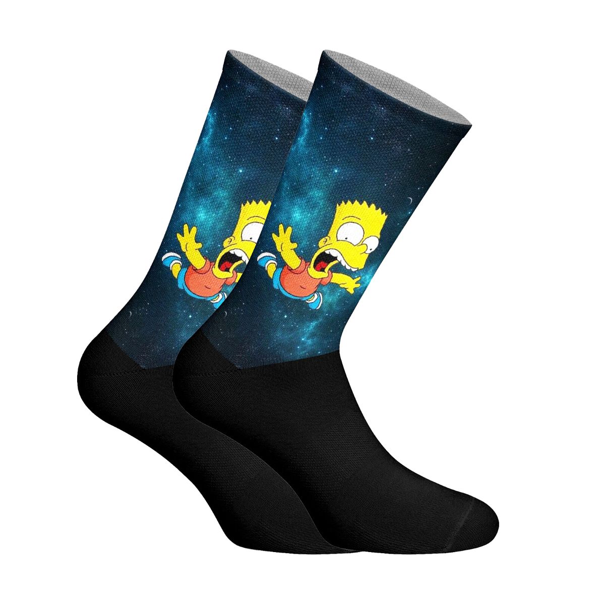Bart Simpson Galaxie-Print Socken