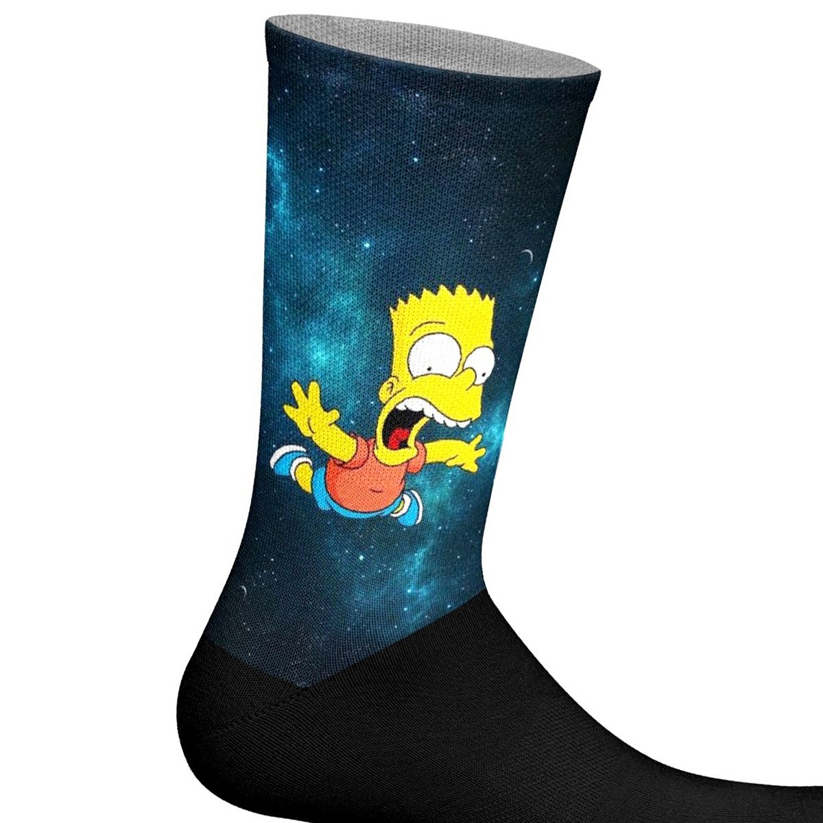 Bart Simpson Galaxie-Print Socken