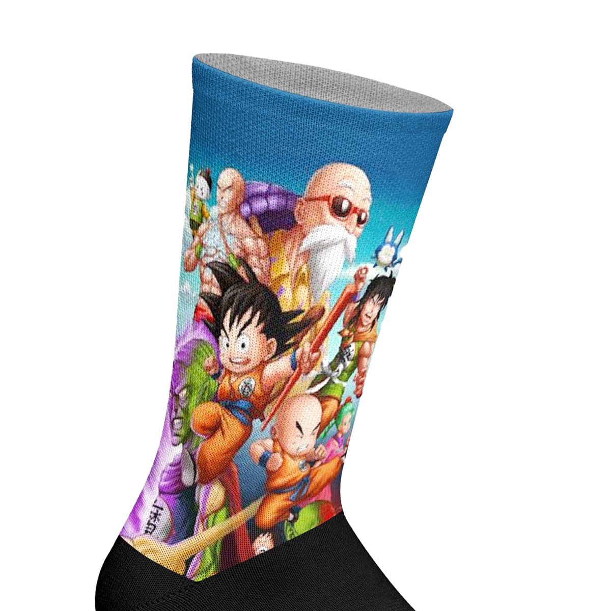 Socken mit Anime-Charakter Allover-Print