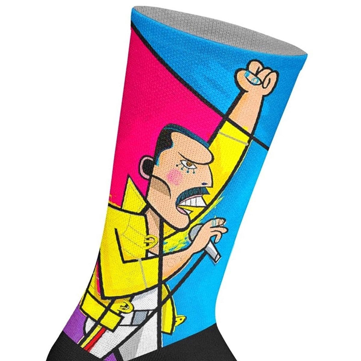 Pop-Art Grafik-Crew-Socken
